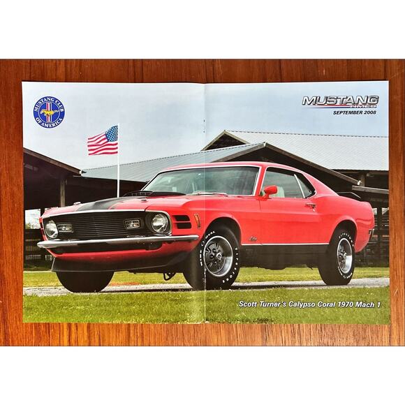 1970 Ford Mustang Mach 1 Original Print Car Ad From Mustang Times 2008 - Picture 1 of 1
